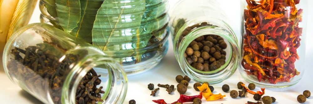 Containers with spices